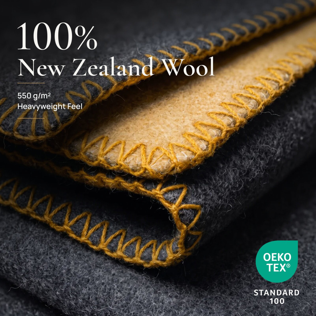 Reversible 100% Wool Blanket · 3