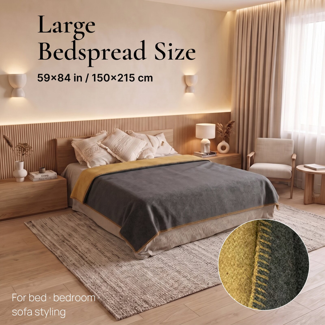 Reversible 100% Wool Blanket · 4