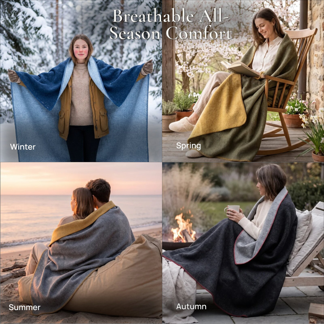 Reversible 100% Wool Blanket · 6