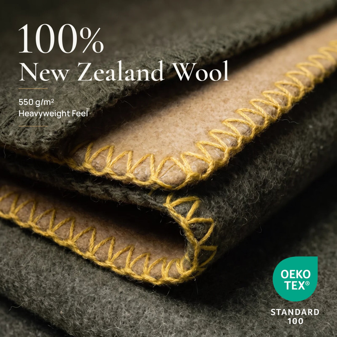 Reversible 100% Wool Blanket · 3