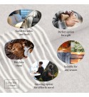 Kaschmir Wolldecke mit Merino Fischgrät LoveYouHome (140x200 cm / Beige - Weiß)