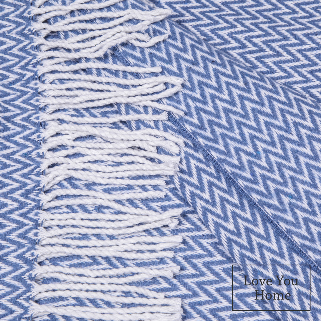 Cotton Blanket Corners Chevron · 2