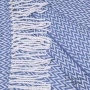 Baumwolle Decke Ecken Chevron LoveYouHome (140x200 cm / Hellblau - Weiß) Baumwolle Decke Ecke...