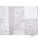 Baumwolle Decke Katzen & Kätzchen LoveYouHome (140x200 cm / Hellgrau - Weiß)