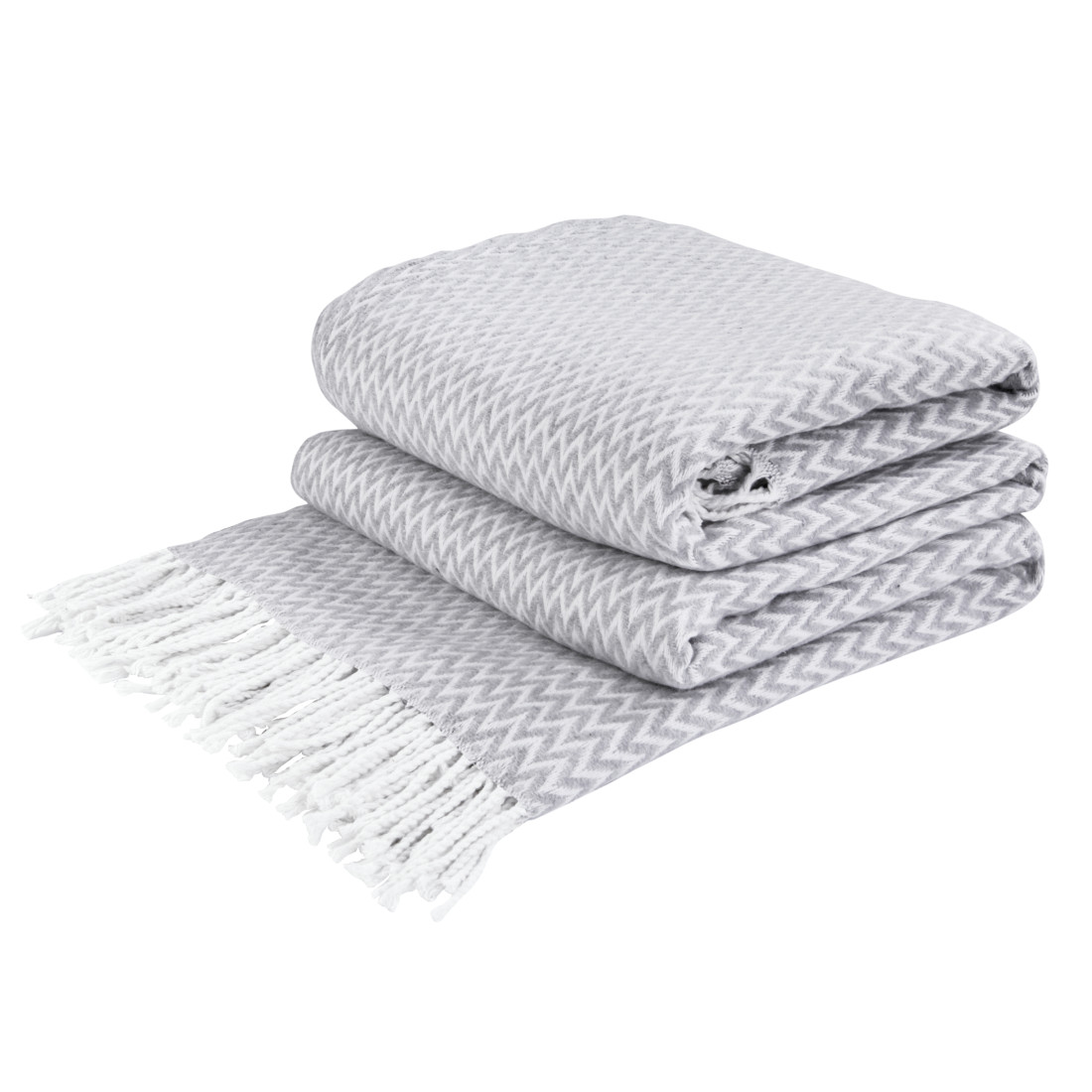 Cotton Blanket Corners Chevron