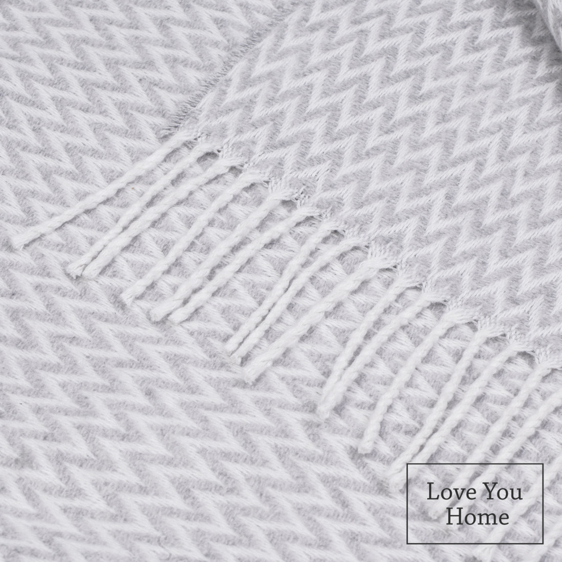 Cotton Blanket Corners Chevron · 2