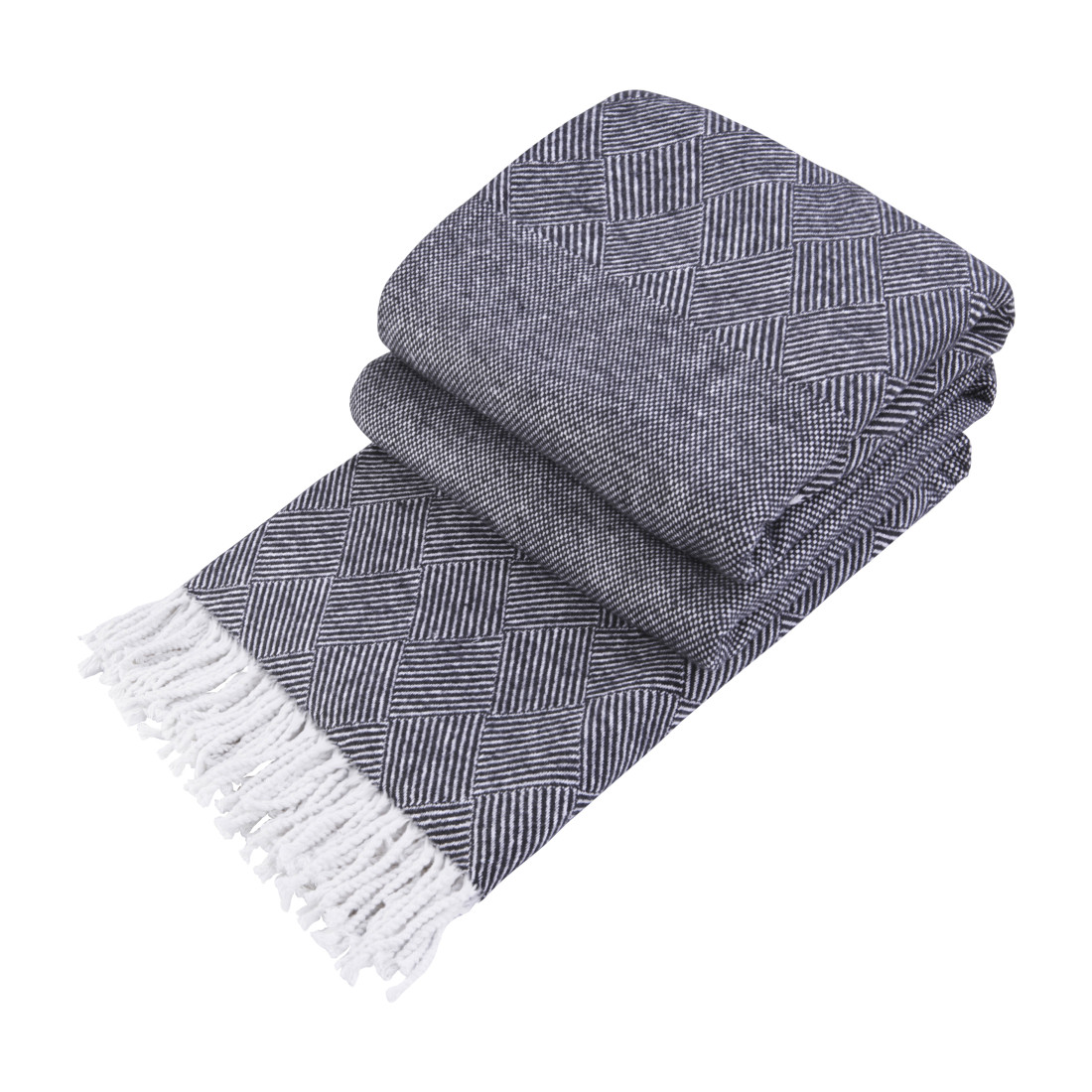 Cotton Blanket Squares & Diamonds