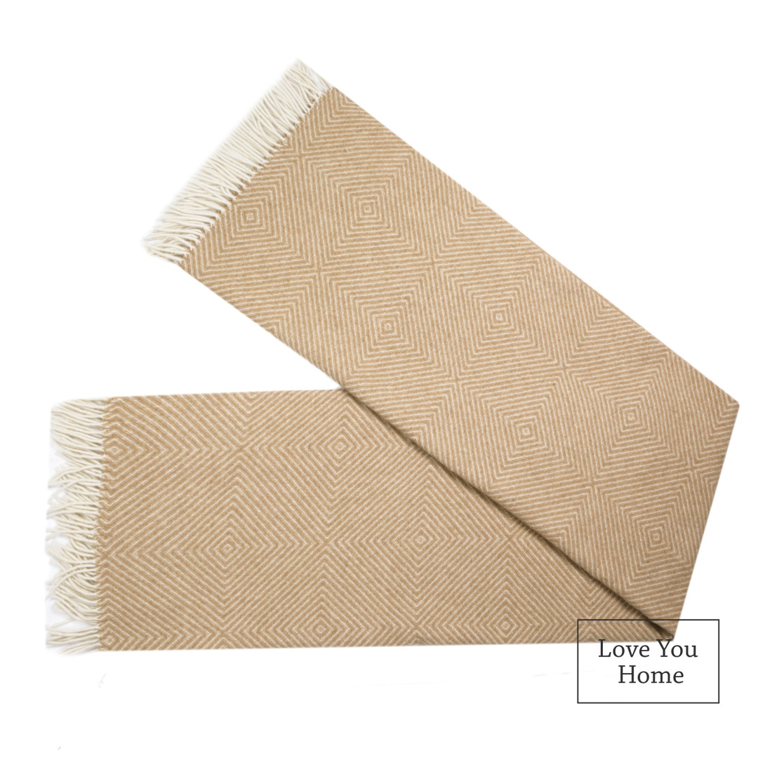 Merino Wool Blanket Diamond Pattern · 5