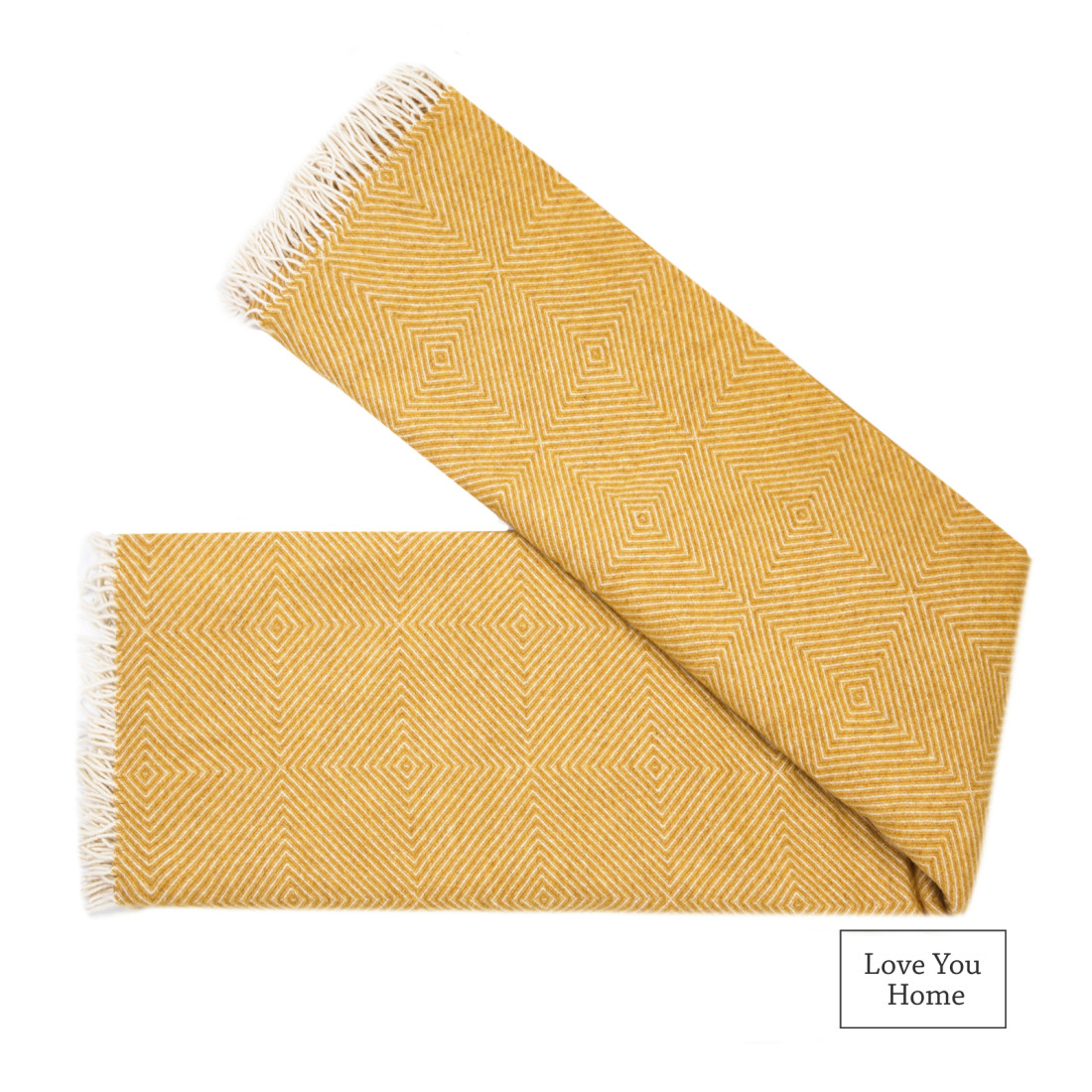Merino Wool Blanket Diamond Pattern · 4
