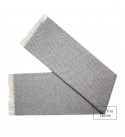 Merino Wolldecke Rautenmuster LoveYouHome (140x200 cm / Grau - Weiß)