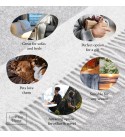 Doppelseitige Merino Wolldecke LoveYouHome (140x200 cm / Hellgrau - Weiß)