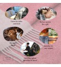 Doppelseitige Merino Wolldecke LoveYouHome (140x200 cm / Terrakotta - Grau)
