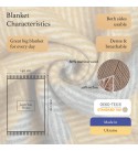 Merino Wolldecke Streifen LoveYouHome (140x200 cm / Senf - Grau - Weiß)