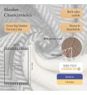 Merino Wolldecke Quadrate Verlauf LoveYouHome (140x200 cm / Anthrazit - Grau - Weiß)