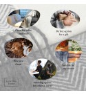 Merino Wolldecke Quadrate Verlauf LoveYouHome (140x200 cm / Anthrazit - Grau - Weiß)