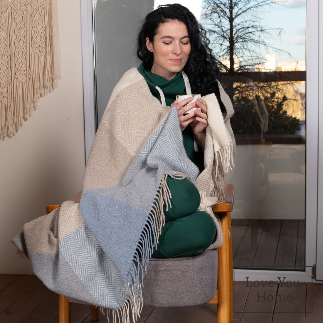 Merino Wool Blanket Squares Gradation · 4