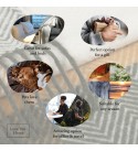 Merino Wolldecke Quadrate Verlauf LoveYouHome (140x200 cm / Grün - Gelb - Weiß)