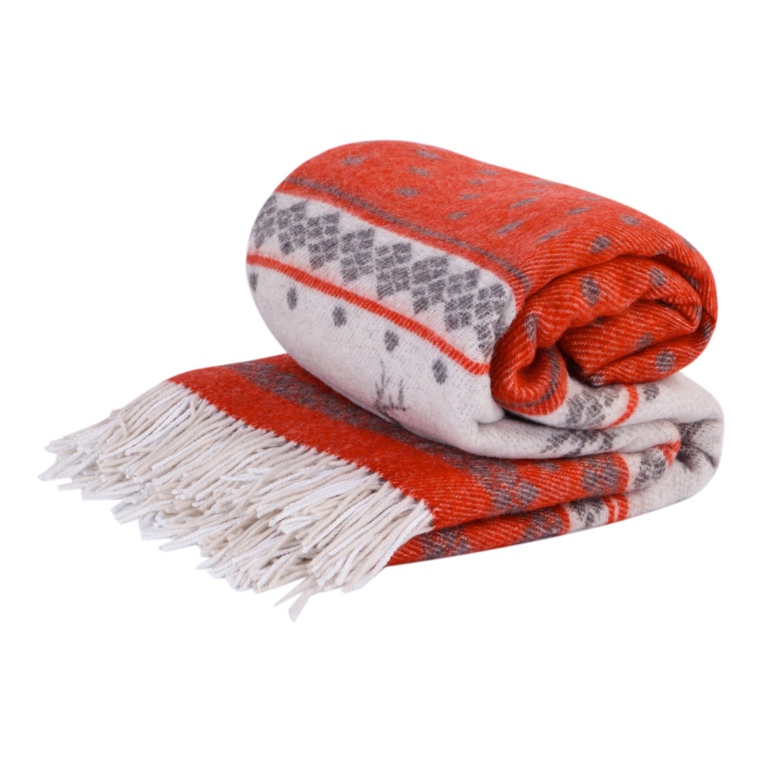 Merino wool blanket Christmas special Reindeer