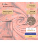 Merino Wolldecke Weihnachtsspecial Rentiere LoveYouHome (140x200 cm / Rot - Weiß)