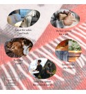 Merino Wolldecke Weihnachtsspecial Rentiere LoveYouHome (140x200 cm / Rot - Weiß)