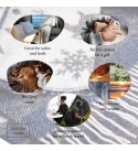 Merino Wolldecke Weihnachtsspecial, Rentiere LoveYouHome (140x200 cm / Blau - Weiß)
