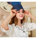 Seide Schlafmaske mit Ohrenstöpsel LoveYouHome (Dunkelblau | 22 Momme)