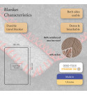80% Merino Wolldecke LoveYouHome (130x170 cm / Grau - Dunkelgrau)