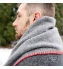 80% Merino Wolldecke LoveYouHome (130x170 cm / Grau - Dunkelgrau)
