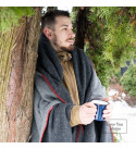 80% Merino Wolldecke LoveYouHome (130x170 cm / Grau - Dunkelgrau)