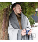 80% Merino Wolldecke LoveYouHome (130x170 cm / Grau - Hellgrau)