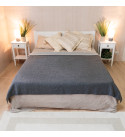 80% Merino Wolldecke LoveYouHome (150x215 cm / Hellgrau - Grau)