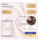 Cashmere blanket with Merino herringbone LoveYouHome (140x200 cm / Pink with White)